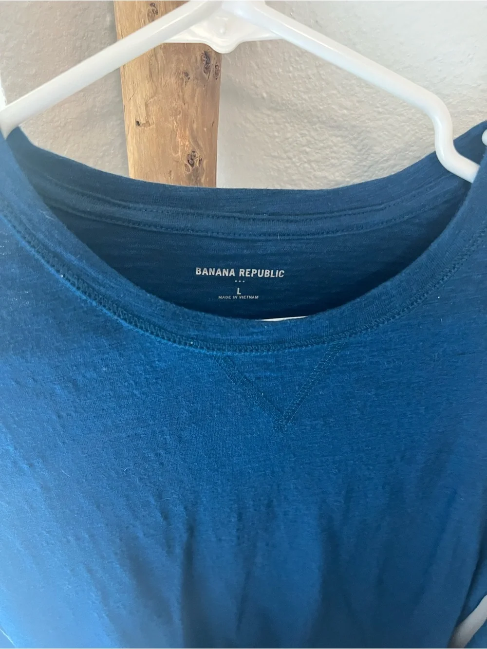 Banana Republic Long Sleeve Tee in Deep Teal Blue